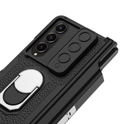 For Samsung Galaxy Z Fold4 GKK Integrated Magnetic Armor Full Coverage Phone Case(Brushed Texture)
