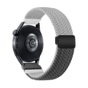 20mm Two-color Magnetic Braided Nylon Watch Band(Light Dark Grey)