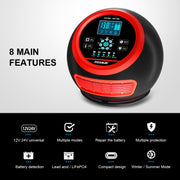 FOXSUR 20A 12V 24V Car / Motorcycle Smart Battery Charger, Plug Type:UK Plug(Red)