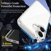 For iPhone 17 Scratchproof Acrylic TPU Phone Case(Transparent)