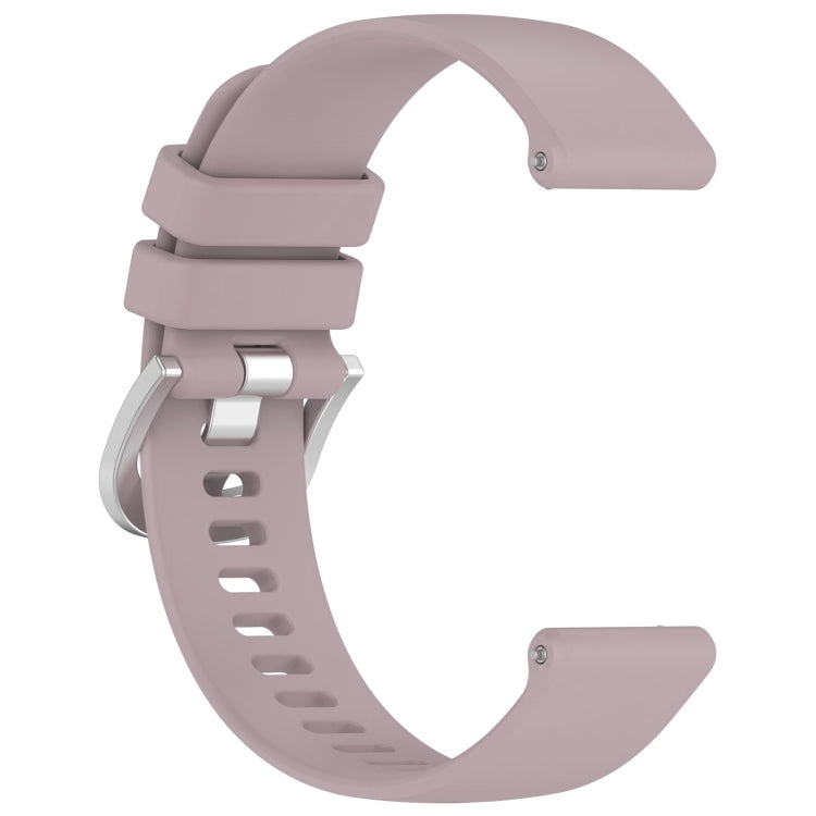 For Xiaomi Watch 2 Liquid Glossy Silver Buckle Silicone Watch Band(Purple)