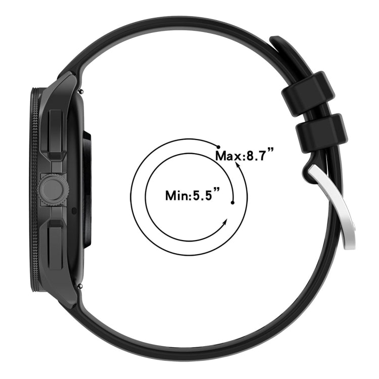 For Xiaomi Watch 2 Liquid Glossy Silver Buckle Silicone Watch Band(Purple)