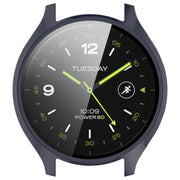For Xiaomi Watch 2 PC + Tempered Film Integrated Watch Protective Case(Ink Blue)