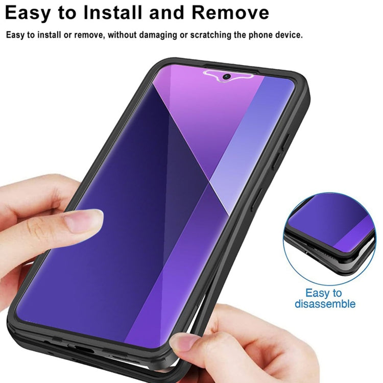 For Xiaomi Redmi Note 13 Pro+ 5G Acrylic + TPU 360 Degrees Full Coverage Phone Case(Black)