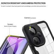 For Xiaomi Redmi Note 13 Pro+ 5G Acrylic + TPU 360 Degrees Full Coverage Phone Case(Black)