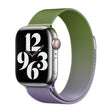 For Apple Watch Series 8 45mm Milan Gradient Loop Magnetic Buckle Watch Band(Purple Green) - Watch Bands by PMC TechLife | Online Shopping South Africa | PMC TechLife