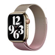 For Apple Watch SE 2022 44mm Milan Gradient Loop Magnetic Buckle Watch Band(Gold Light Pink) - Watch Bands by PMC TechLife | Online Shopping South Africa | PMC TechLife