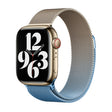 For Apple Watch Series 4 44mm Milan Gradient Loop Magnetic Buckle Watch Band(Gold Blue) - Watch Bands by PMC TechLife | Online Shopping South Africa | PMC TechLife