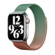 For Apple Watch Series 2 38mm Milan Gradient Loop Magnetic Buckle Watch Band(Orange Green) - Watch Bands by PMC TechLife | Online Shopping South Africa | PMC TechLife