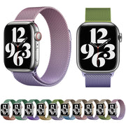 For Apple Watch Series 5 40mm Milan Gradient Loop Magnetic Buckle Watch Band(Gold Blue)