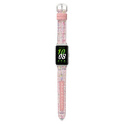 For Samsung Galaxy Fit 3 Woolen Leather Watch Band(Pink)