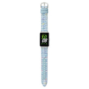 For Samsung Galaxy Fit 3 Woolen Leather Watch Band(Blue)