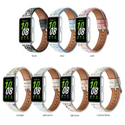For Samsung Galaxy Fit 3 Woolen Leather Watch Band(Starlight)