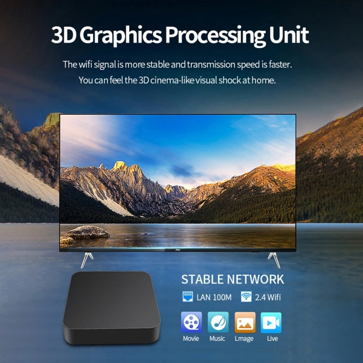 MXQ Pro RK3228A Quad-Core CPU 4K HD Network Set-Top Box, RAM:2GB+16GB(AU Plug)