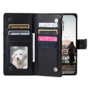 For Google Pixel 8 Glitter Lattice Zipper Wallet Leather Phone Case(Black)