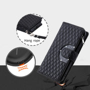 For Google Pixel 8 Pro Glitter Lattice Zipper Wallet Leather Phone Case(Black)