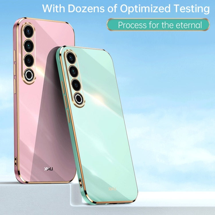 For Meizu 20 Pro 5G XINLI Straight Edge 6D Electroplate TPU Phone Case(Hawthorn Red)