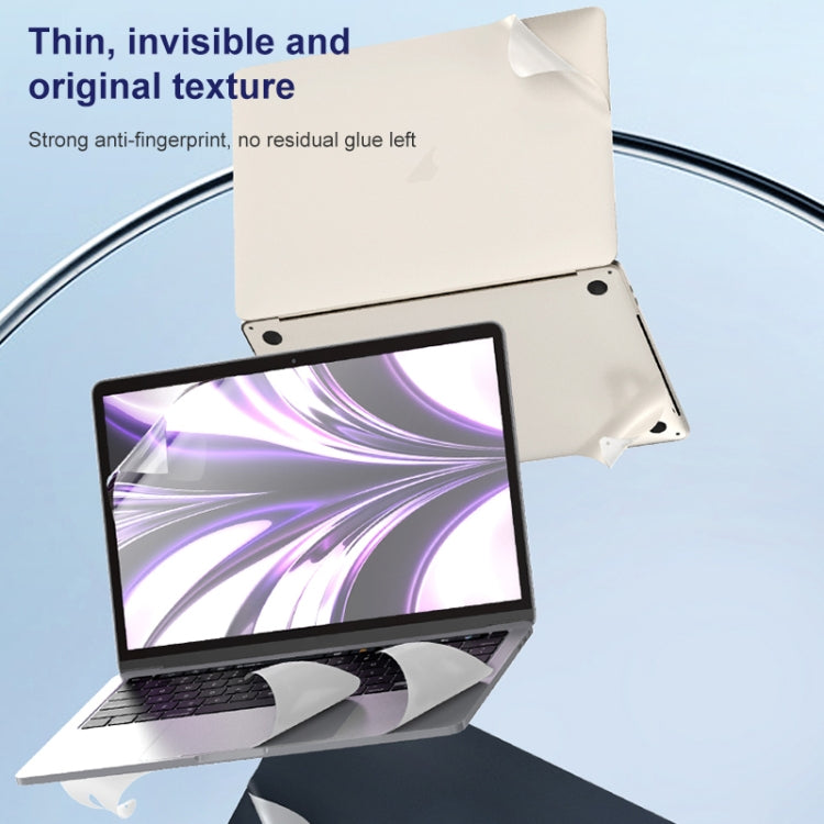 For MacBook Pro 13.3 inch 2020 ZGA 5 in 1 Laptop All-round Protective Film(Silver)