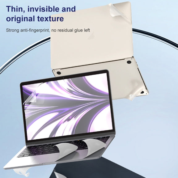 For MacBook Pro 13.3 inch 2020 ZGA 5 in 1 Laptop All-round Protective Film(Silver)