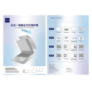 For MacBook Pro 13.3 inch 2020 ZGA 5 in 1 Laptop All-round Protective Film(Silver)