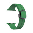 For Apple Watch Series 8 41mm Magnetic Square Buckle Silicone Watch Band(Alfalfa) - Watch Bands by PMC TechLife | Online Shopping South Africa | PMC TechLife
