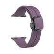 For Apple Watch SE 40mm Magnetic Square Buckle Silicone Watch Band(Fruit Purple) - Watch Bands by PMC TechLife | Online Shopping South Africa | PMC TechLife