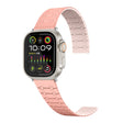 For Apple Watch Series 5 40mm Two Color Loop Magnetic Silicone Watch Band(Peach+Light Pink) - Watch Bands by PMC TechLife | Online Shopping South Africa | PMC TechLife