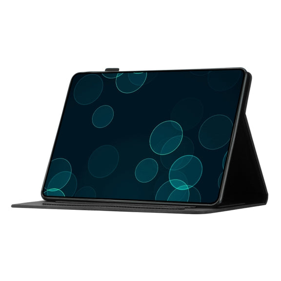 For iPad Pro 11 2024 Coconut Tree Embossed Smart Leather Tablet Case(Black)