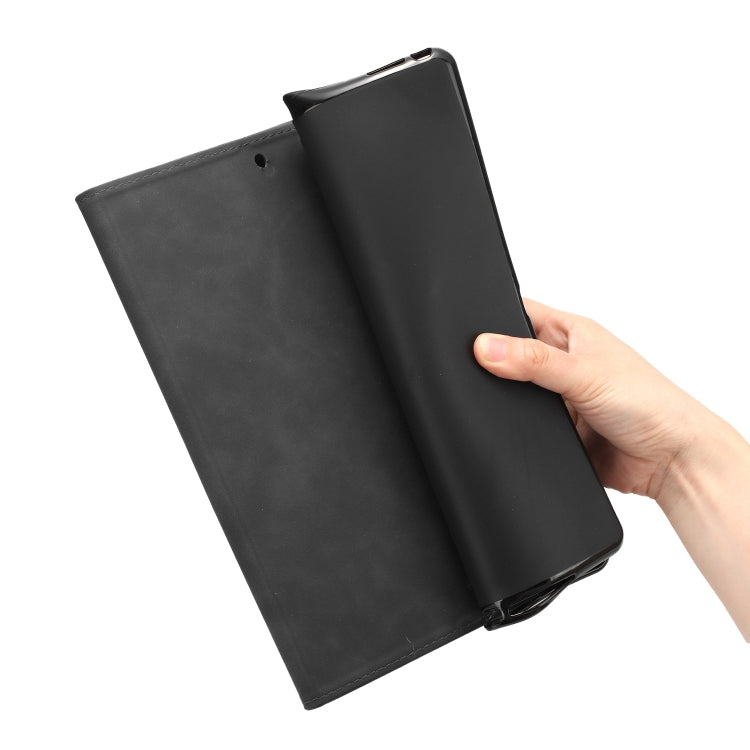 For iPad Pro 11 2024 Coconut Tree Embossed Smart Leather Tablet Case(Black)