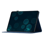 For iPad Pro 11 2024 Coconut Tree Embossed Smart Leather Tablet Case(Blue)