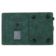 For 10 inch Universal Coconut Tree Embossed Leather Tablet Case(Green)