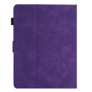 For 10 inch Universal Coconut Tree Embossed Leather Tablet Case(Purple)