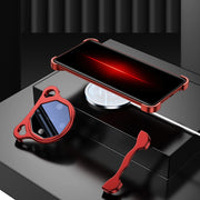 For Huawei Mate 60 RS Ultimate Frameless Metal Corner Pad Phone Case with Lens Film(Black)