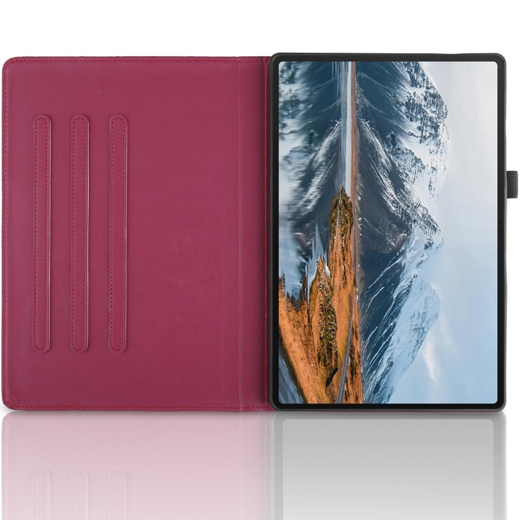 For Honor Pad X8a Tree Life Embossed Rotation Leather Tablet Case(Red)
