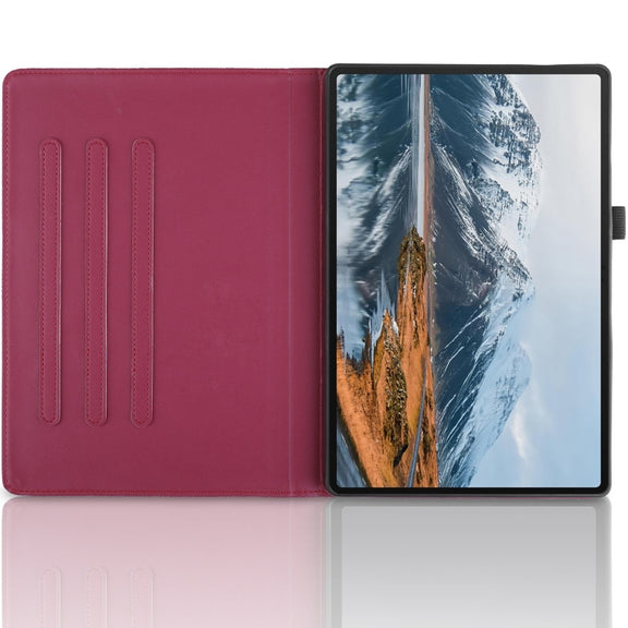 For Honor Pad X8a Tree Life Embossed Rotation Leather Tablet Case(Red)