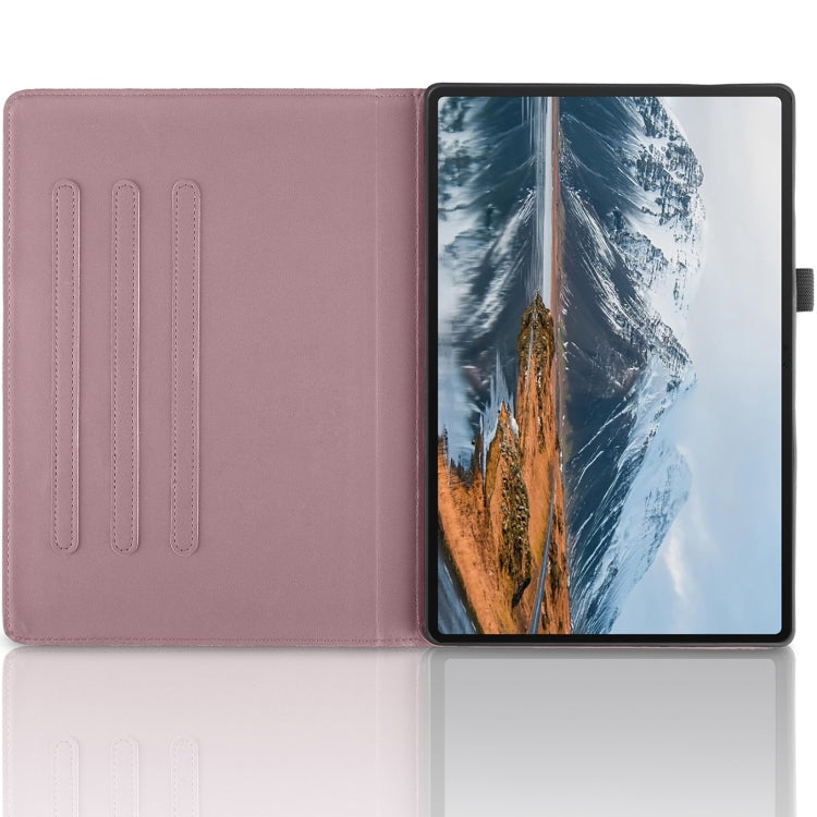 For Honor Pad X8a Tree Life Embossed Rotation Leather Tablet Case(Rose Gold)