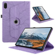 For Honor Pad X8a Tree Life Embossed Rotation Leather Tablet Case(Purple) - Honor by PMC TechLife | Online Shopping South Africa | PMC TechLife | Buy Now Pay Later Mobicred