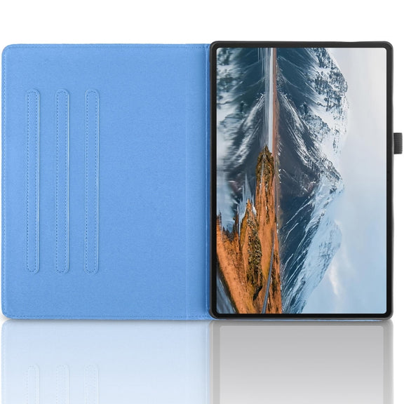 For Honor Pad X8a Tree Life Embossed Rotation Leather Tablet Case(Blue)