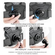 7 in 1 Phone Clamp Adjustable Body Mount Belt Chest Strap with Mount & Screw(Grey)