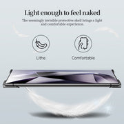 For Samsung Galaxy S24 Ultra 5G Frameless Metal Corner Pad Phone Case with Lens Film(Grey)