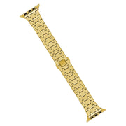 For Apple Watch Series 4 44mm Double T Stainless Steel Watch Band(Gold)