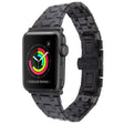 For Apple Watch Series 3 38mm Double T Stainless Steel Watch Band(Black) - free shipping - PMC TechLife - Order now!