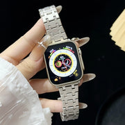 For Apple Watch Series 2 38mm Double T Stainless Steel Watch Band(Starlight)