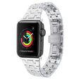 For Apple Watch 38mm Double T Stainless Steel Watch Band(Silver) - Watch Bands by PMC TechLife | Online Shopping South Africa | PMC TechLife