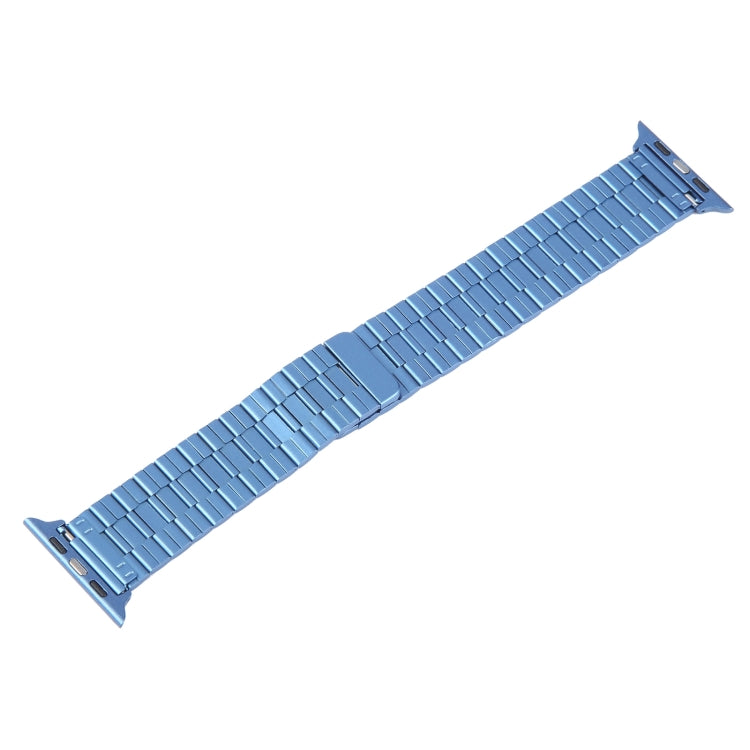 For Apple Watch SE 2023 40mm Bamboo Stainless Steel Magnetic Watch Band(Blue)