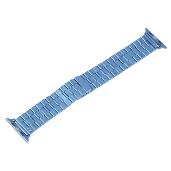 For Apple Watch SE 2023 40mm Bamboo Stainless Steel Magnetic Watch Band(Blue)