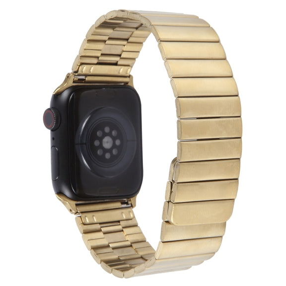 For Apple Watch Ultra 2 49mm Bamboo Stainless Steel Magnetic Watch Band(Gold)