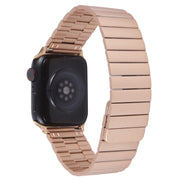 For Apple Watch Series 9 41mm Bamboo Stainless Steel Magnetic Watch Band(Rose Gold)