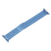 For Apple Watch Series 8 45mm Bamboo Stainless Steel Magnetic Watch Band(Blue)