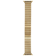 For Apple Watch SE 2022 44mm Bamboo Stainless Steel Magnetic Watch Band(Gold)